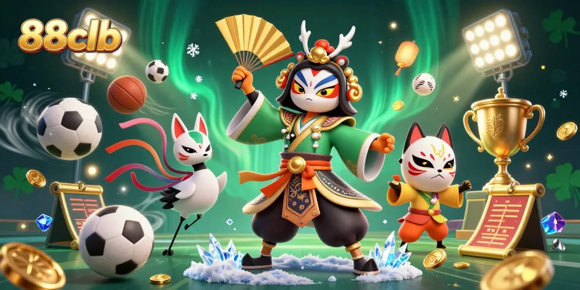 Engage in thrilling sports betting action at 88clb with dynamic characters and elements.