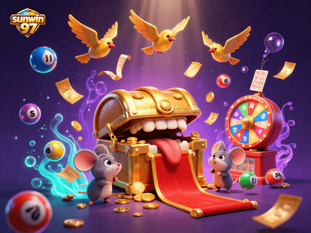 Engage with sunwin 97's vibrant lottery scene featuring exciting game elements and treasures.
