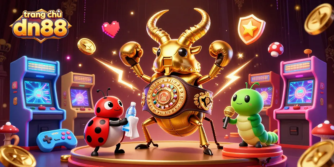 Experience the vibrant action of trang chủ dn88 with a colorful casino scene featuring animated characters.