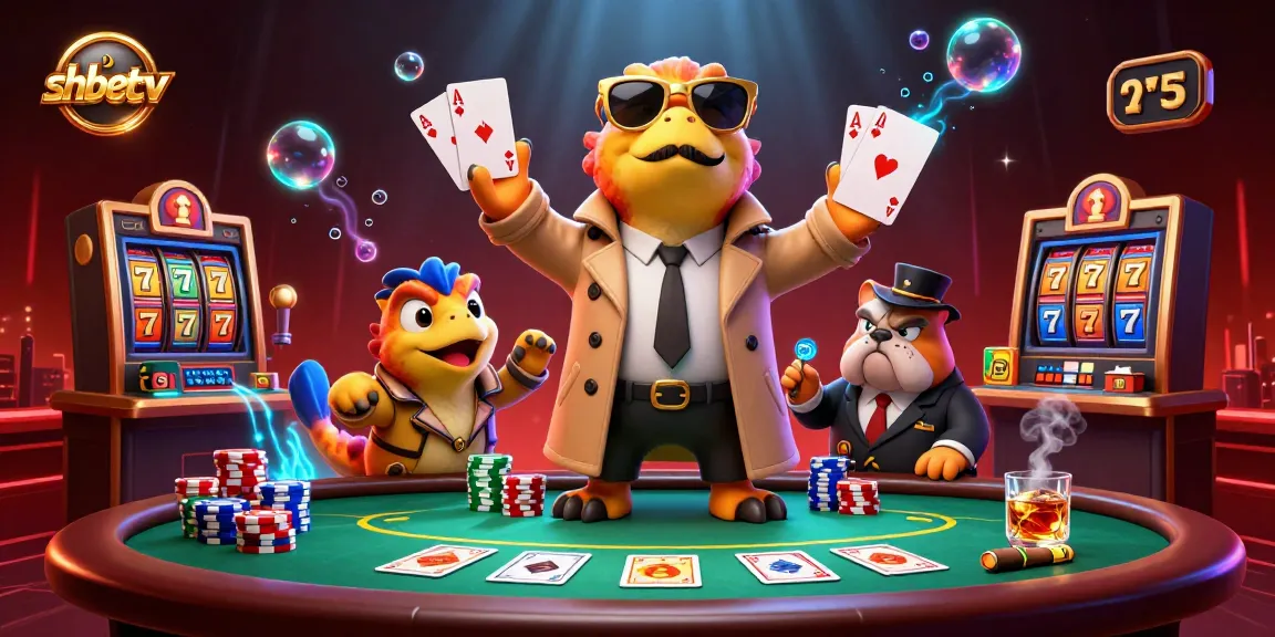 Experience the thrilling world of shbetcv casino games with vibrant raptors in a trench coat.