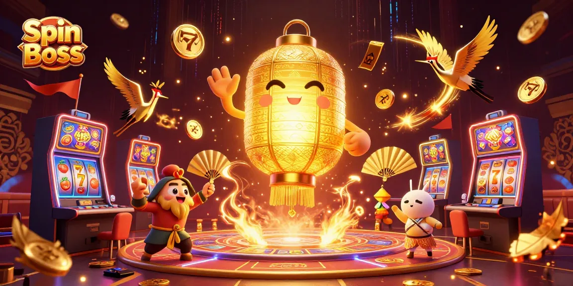 Experience excitement and rewards at Spin Boss in this vibrant casino setting.