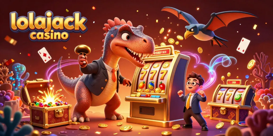 Experience the thrill of lolajack casino with vibrant characters and exciting slot gameplay.